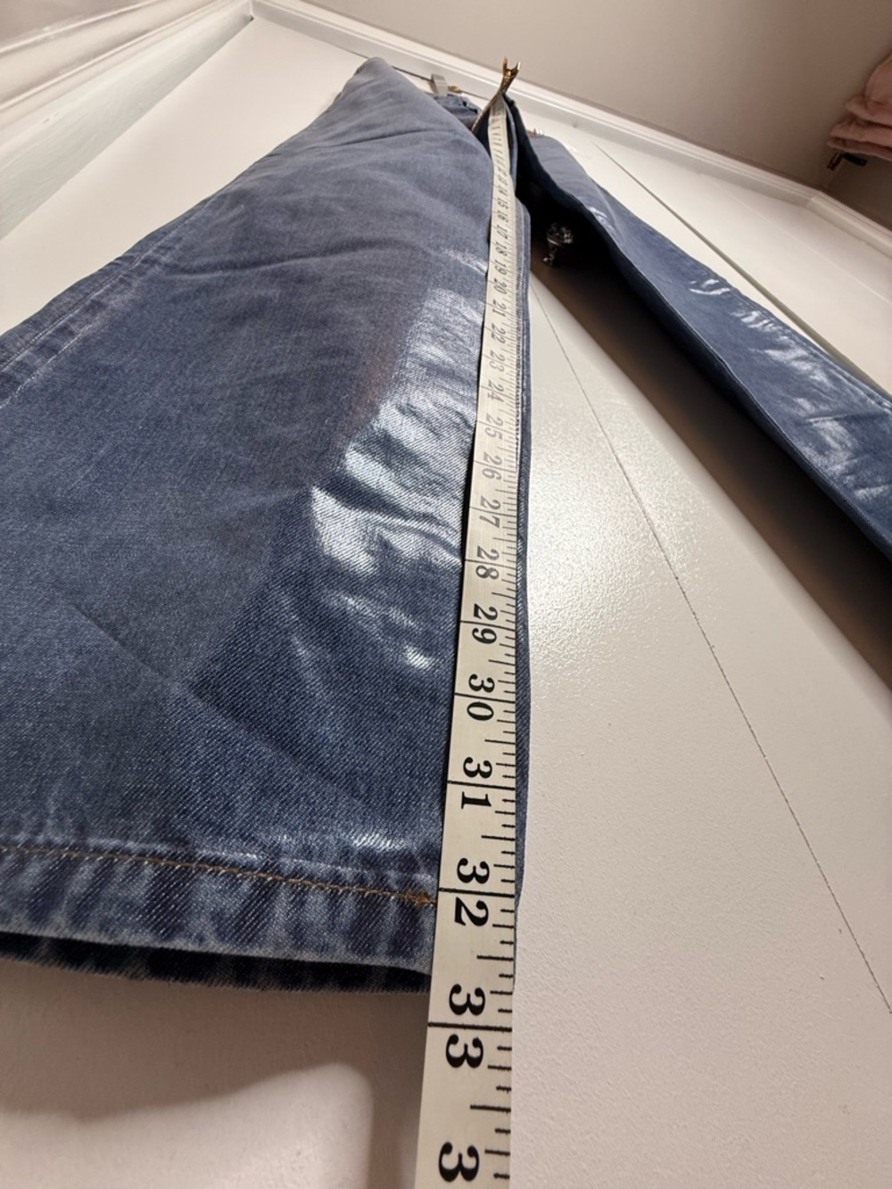 Adriano Goldschmied Coated Denim Wide Leg Jeans - $215 NWT - Picture 10 of 10